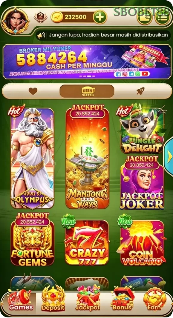 Cuplikan layar 98SPIN — aktivitas