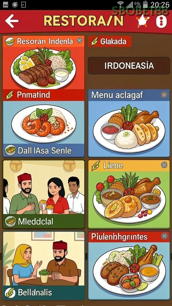 Cuplikan layar WAKTOGEL — menu navigasi