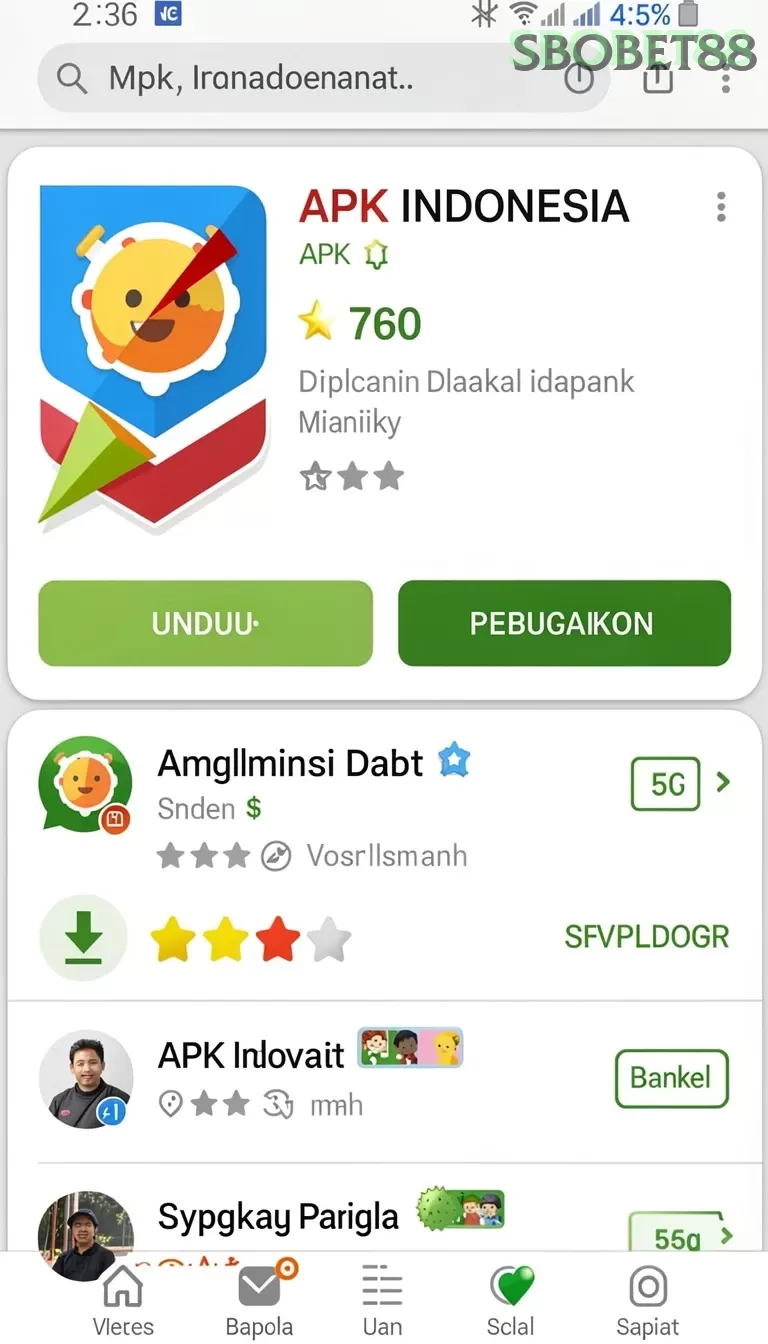 Cuplikan layar KRISNA96 — menu navigasi